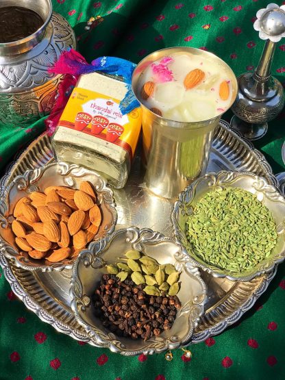 Rose Thandai Power with almonds, pepper corns, fennel etc
