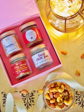 Gourmet Classic Gift Box~ Banoffee, Chocolate Rhum, Nut Trail, Sweet Chilli Jam