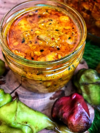 homemade Singhada Pickle