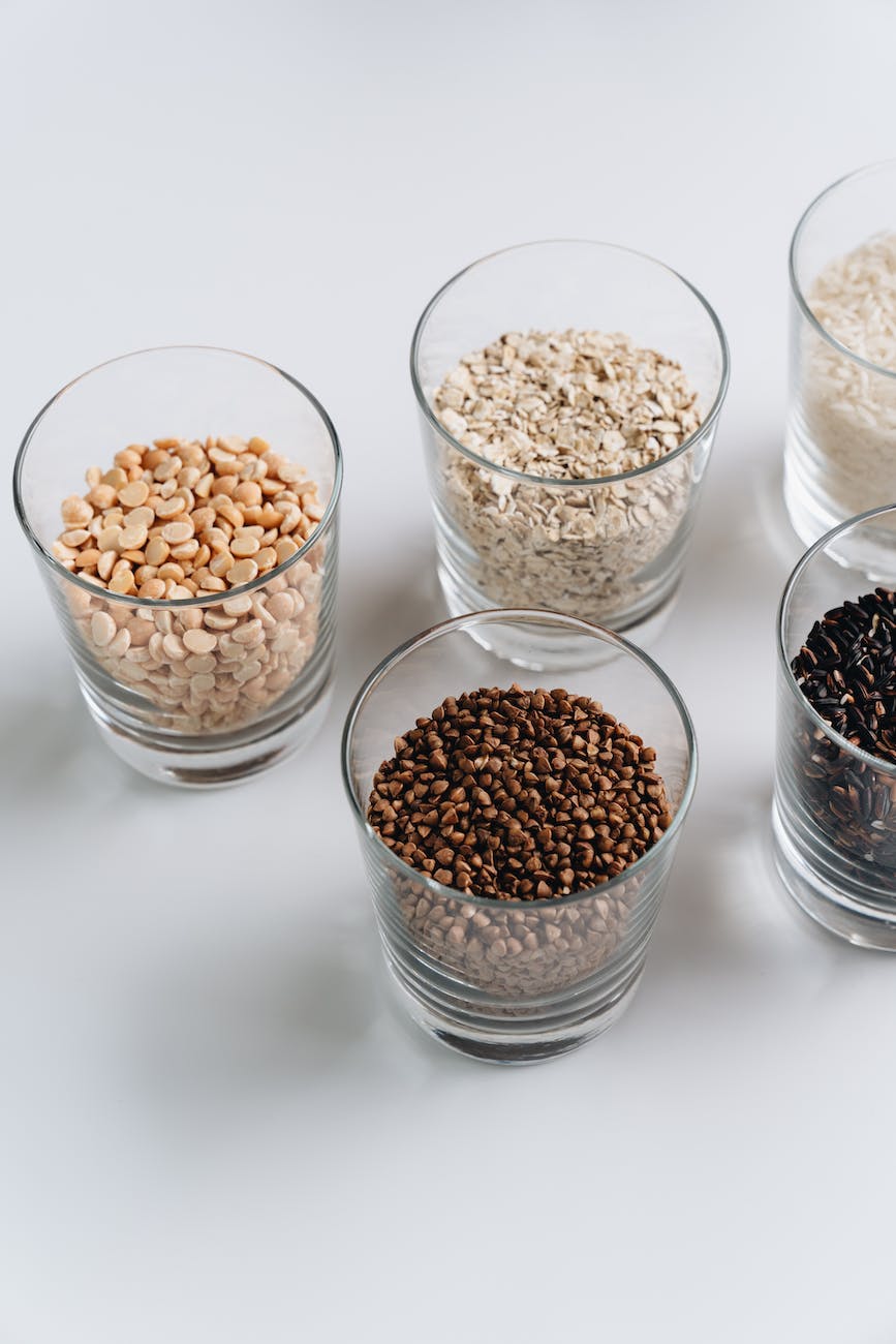 glasses with grains